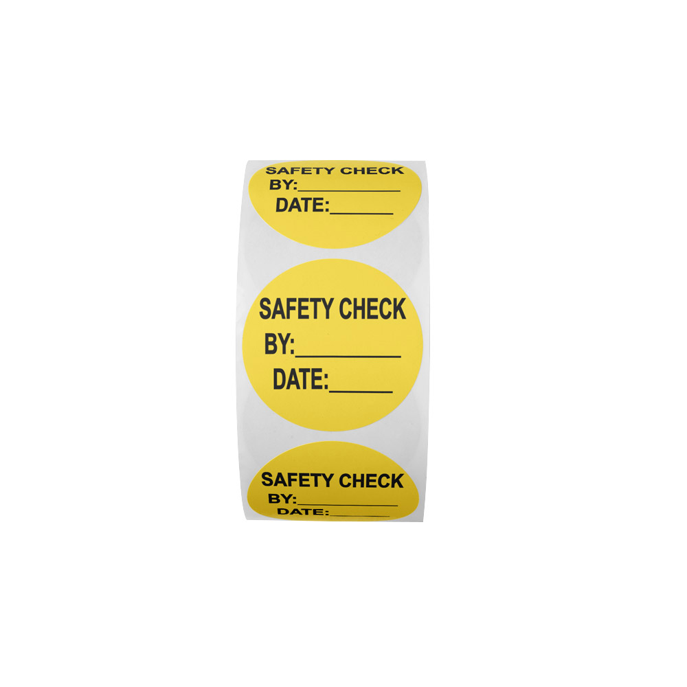Round Paper Safety Labels U.S. Plastic Corp.
